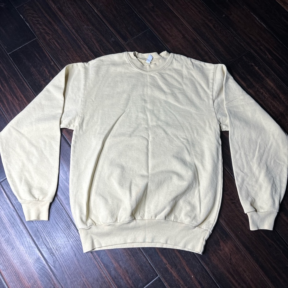 Crew neck long sleeve cotton sweater unisex California basic casual coastal